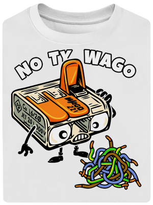 Wago svorka unisex tričko oversized White