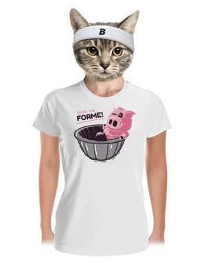 Vo forme dámske športové tričko White