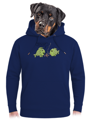 Háčik unisex mikina premium Navy