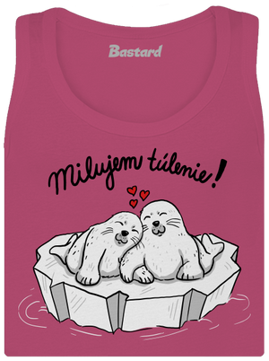 Milujem túlenie dámske tielko klasické Magenta