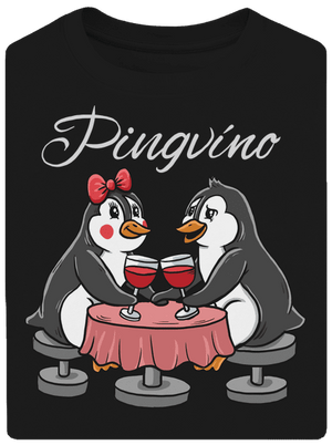 Pingvíno unisex tričko oversized Black