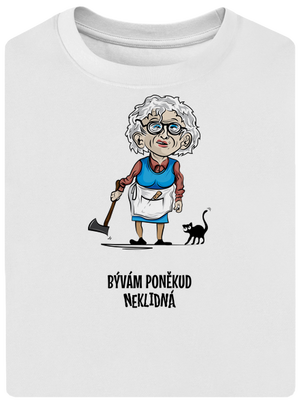 Neklidná - vlastný text unisex tričko oversized White