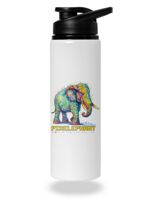 Pixelephant flaša na vodu White