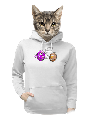 Zmaľujem ťa dámska mikina klokanka White