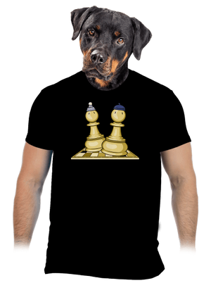 Šach a Mat pánske tričko Black