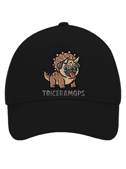 Triceramops šiltovka baseballka Black