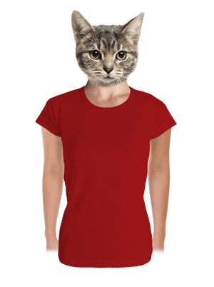 Bez potlače dámske tričko prémium Red Mal