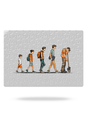 Evolúcia študenta puzzle White