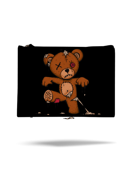 Zombie teddy taštička Black