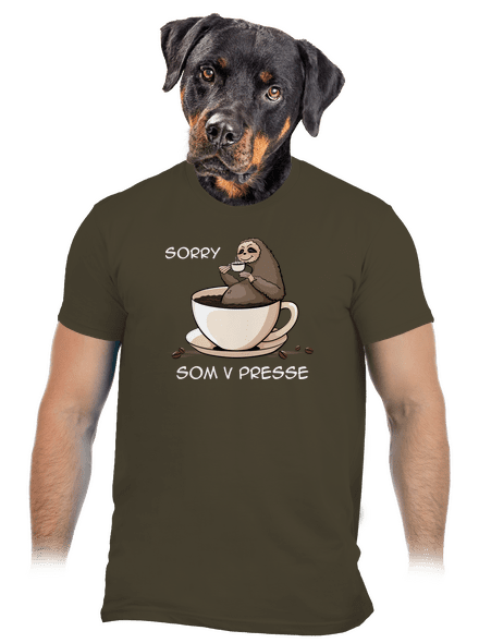 V presse pánske tričko Urban Khaki