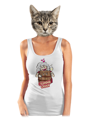 Osudová láska dámske tielko klasické White