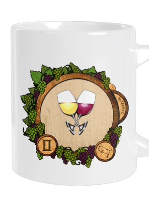 Vínny horoskop: Blíženec veľký hrnček White