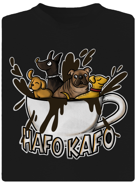 Hafo kafo pánske športové tričko Black