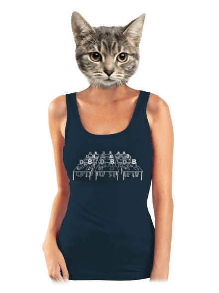 Cimrman: Debil, blbeček dámske tielko klasické Navy