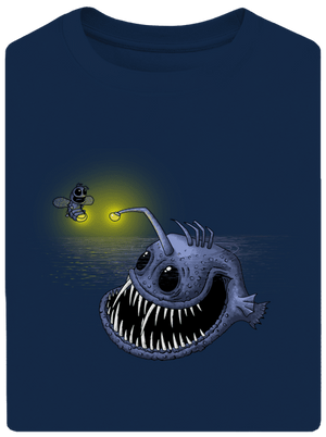 Svetlo môjho srdca unisex tričko oversized Midnight Blue