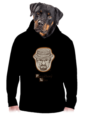 Perníčkový tatko a Perníček pánska mikina klokanka Black