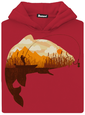 Kapitálny úlovok detská mikina klokanka Fire Red