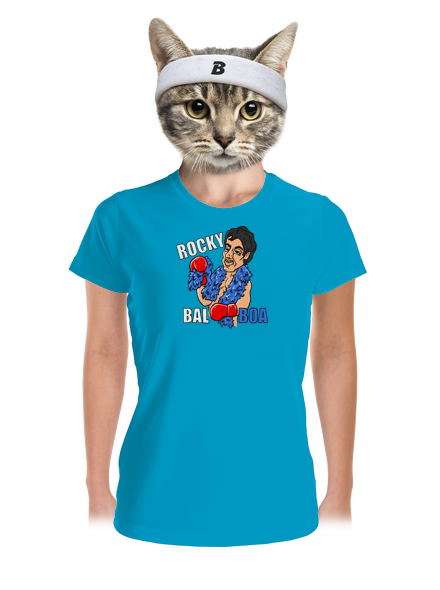 Rocky Bal boa dámske športové tričko Blue Atol