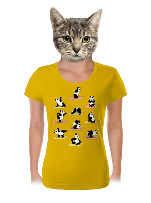 Pandia jóga dámske tričko Yellow