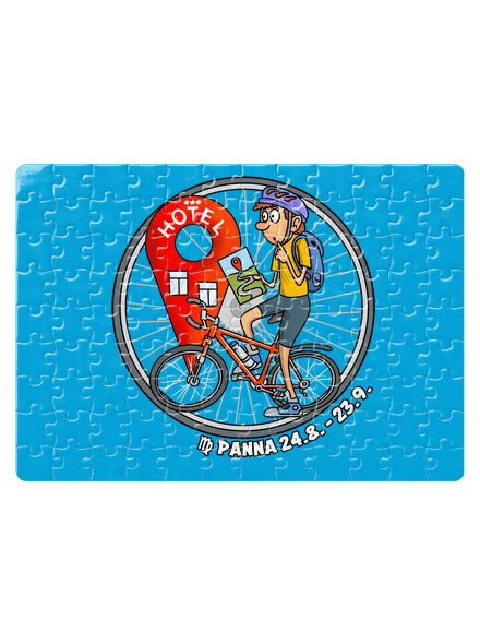 Cyklistický horoskop: Panna puzzle White