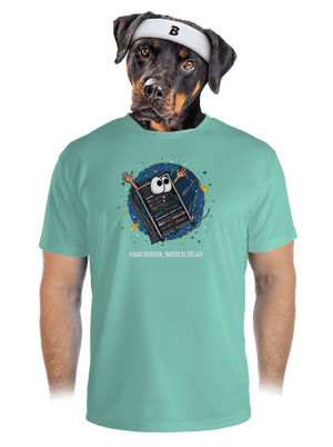 Padá server pánske športové tričko Mint Mal