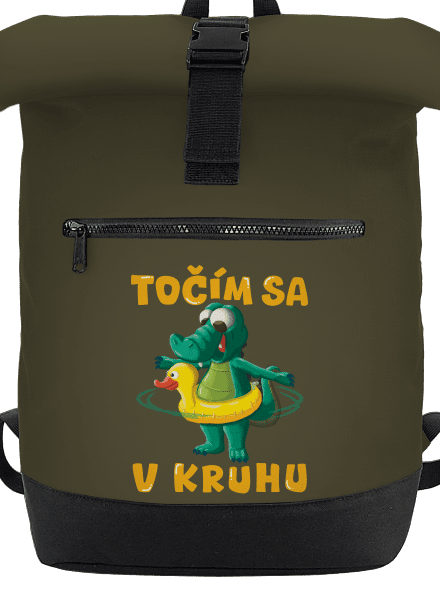 Točím sa v kruhu batoh Military Green