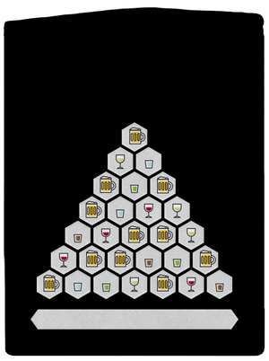 Obrázkový alko kvíz a fix pánska mikina na zips Black