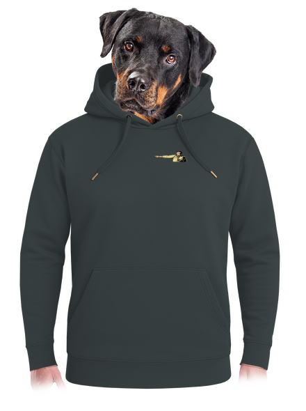 Volám sa unisex mikina premium Charcoal