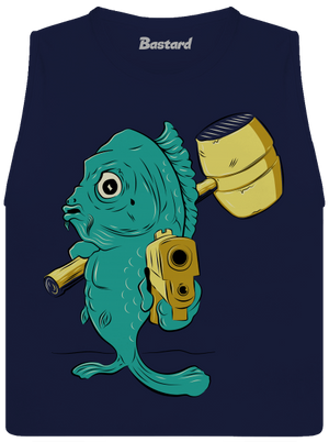 Posledná štedrovečerná dámske tielko voľné Navy