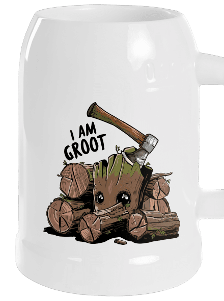 I Am Groot polliter White