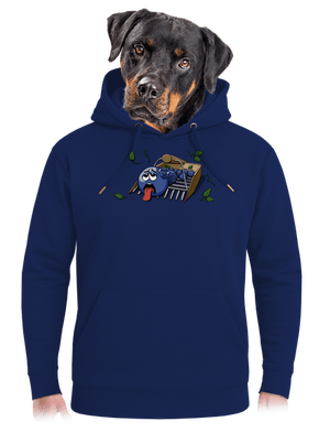 Čučoriedky unisex mikina premium Navy