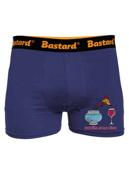 Skočím si na víno boxerky Blue Navy