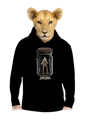 Jar in jar detská mikina klokanka Black