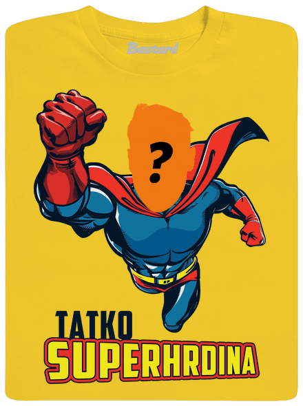 Tatko superhrdina detské tričko Gold