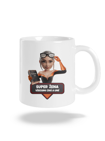 Super mama klasický hrnček White