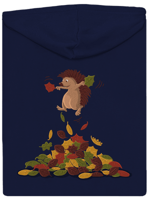 Radosť z lístia pánska mikina na zips Navy