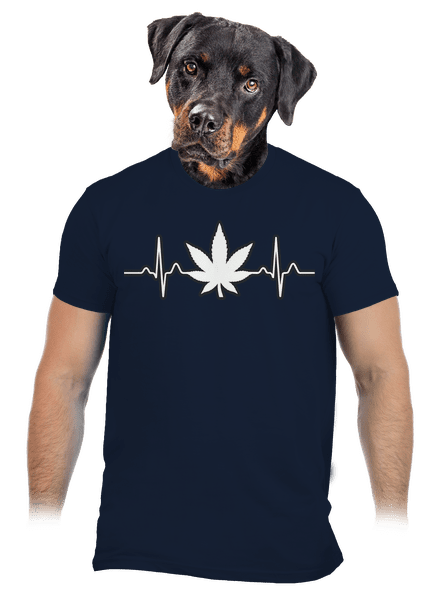 EKGanja pánske tričko Navy