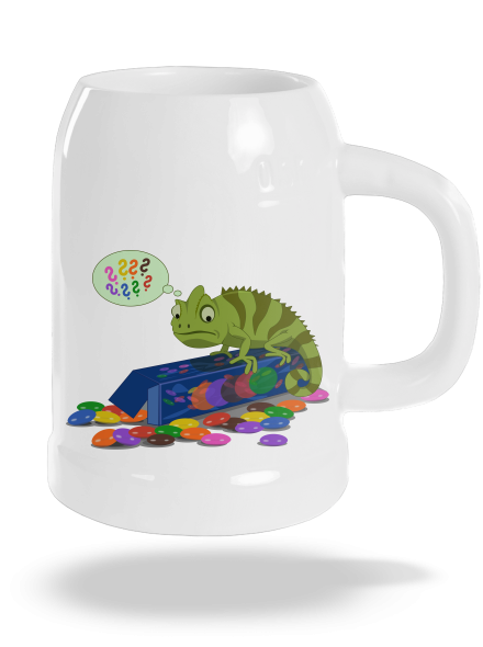 Zmätený chameleón polliter White