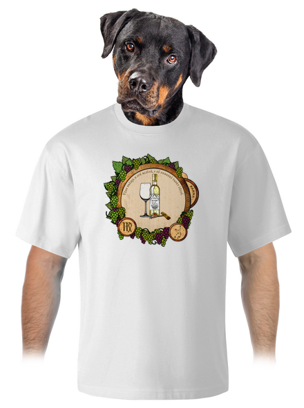 Vínny horoskop: Panna unisex tričko oversized White