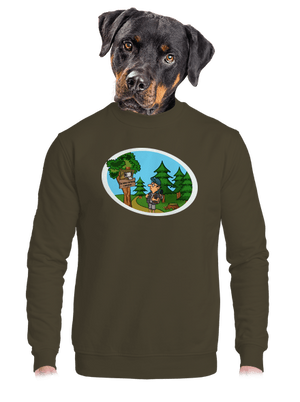 unisex mikina bez kapucne