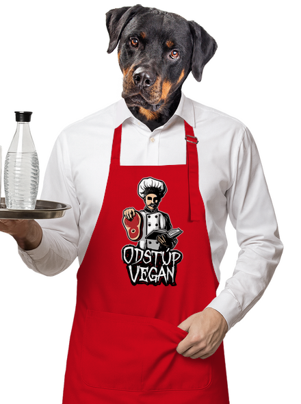Odstup vegane zástera Red