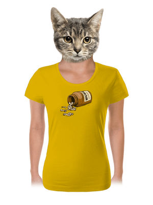 Music Pills dámske tričko Yellow