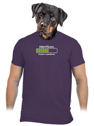 Premýšľam pánske tričko Urban Purple