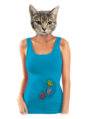 V bruchu dámske tielko klasické Blue Atol