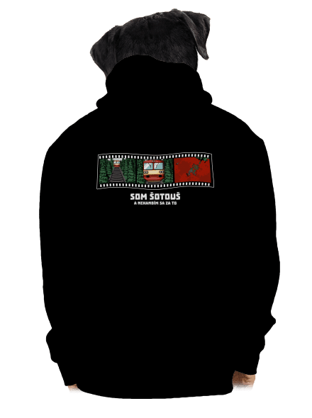 Som šotouš pánska mikina na zips Black