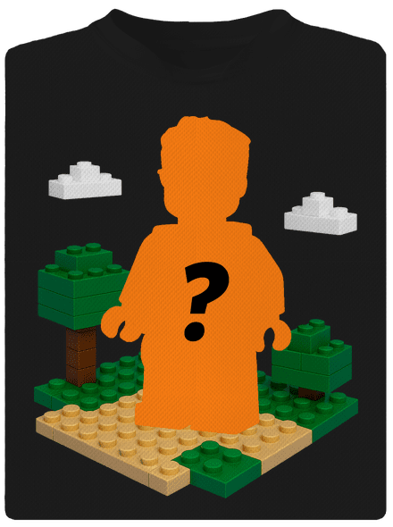 Lego z vlastnej fotky detské športové tričko Black