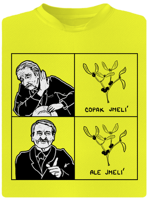 Cimrman: Copak jmelí pánske športové tričko Neon Yellow