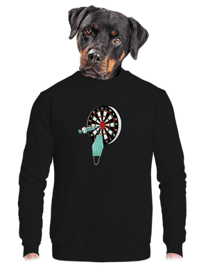 Zásah unisex mikina bez kapucne Black