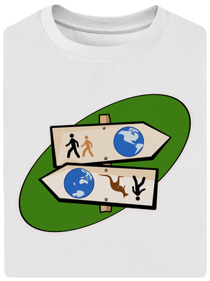 Diaľkový pochod unisex tričko oversized White