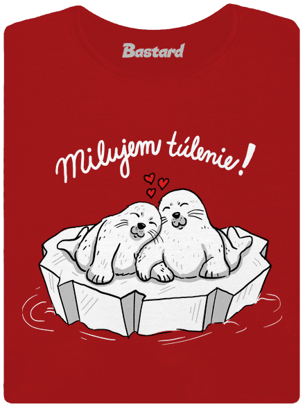 Milujem túlenie dámske tričko prémium Red Mal
